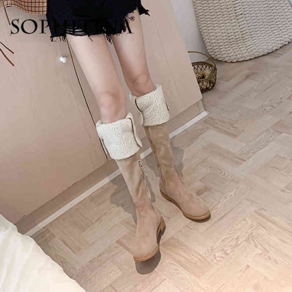 sophitina buckle fashion boots kid suede comfortable round toe special multipurpose shoes women's boots po343 210513, Black
sophitina buckle fashion boots kid suede comfortable round toe special multipurpose shoes women's boots po343 210513, Black