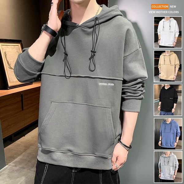 men's hoodies & sweatshirts 2021 autumn plus size loose casual hooded sweater simple solid color all-match fashion men sports, Black
men's hoodies & sweatshirts 2021 autumn plus size loose casual hooded sweater simple solid color all-match fashion men sports, Black