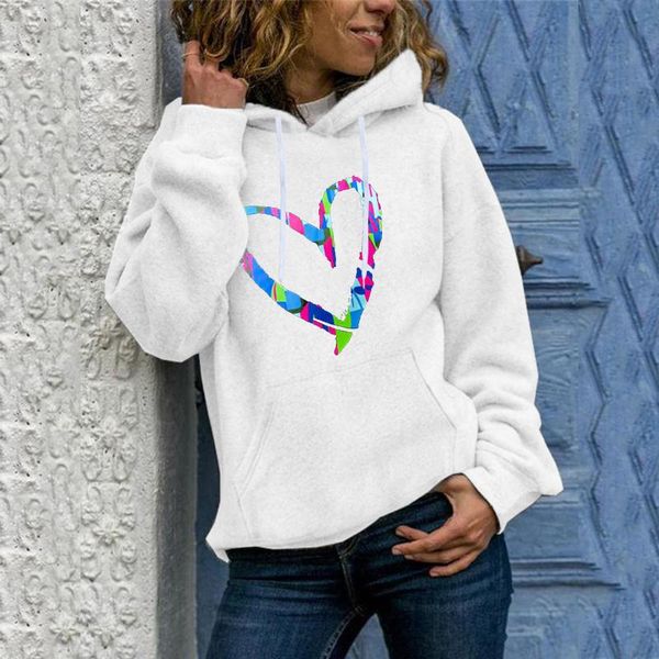 women's hoodies & sweatshirts women autumn winter sweatshirt heart shaped print long sleeves drawstring hooded ladies casual pullover h, Black
women's hoodies & sweatshirts women autumn winter sweatshirt heart shaped print long sleeves drawstring hooded ladies casual pullover h, Black