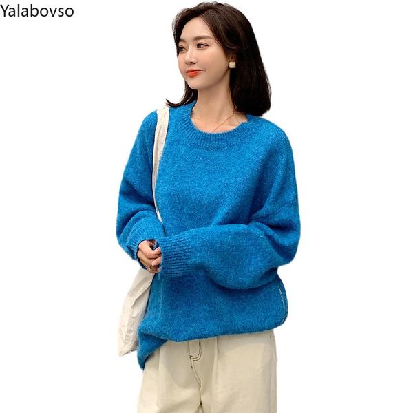 women's sweaters korean version loose o neck sweater for women casual knitwear office lady pullovers knitted z3, White;black
women's sweaters korean version loose o neck sweater for women casual knitwear office lady pullovers knitted z3, White;black