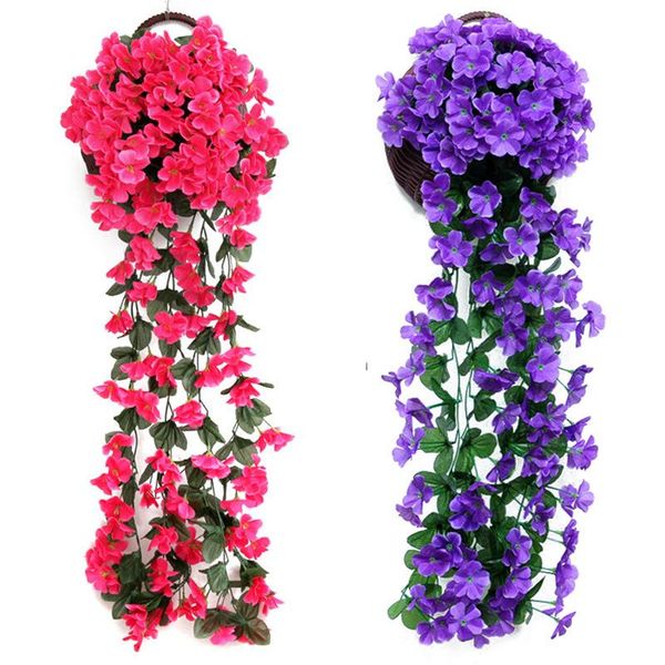 decorative flowers & wreaths violet artificial flower wall hanging basket fake vine living room balcony home decoration
decorative flowers & wreaths violet artificial flower wall hanging basket fake vine living room balcony home decoration
