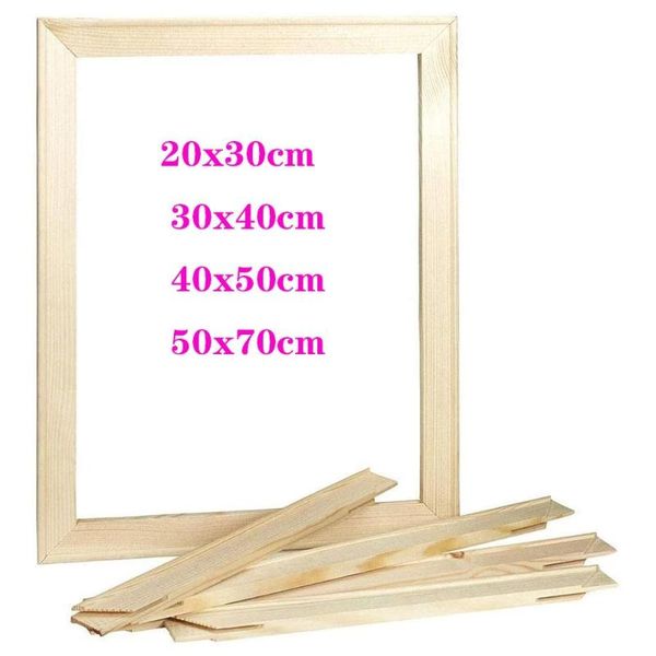 frames canvas oil painting wood frame diy picture po for bar wall art diamond wooden
