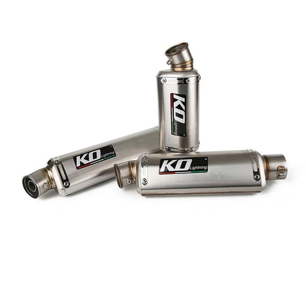 universal 51mm inner exhaust pipe motorcycle silver stainless steel mufflers with removable db killer escape 310 370 440mm system
universal 51mm inner exhaust pipe motorcycle silver stainless steel mufflers with removable db killer escape 310 370 440mm system