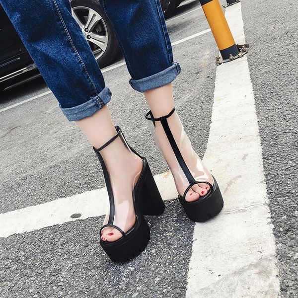 platform party sandals 2021 fashion black white chunky heels peep toe footwear zipper transparent shoes woman
platform party sandals 2021 fashion black white chunky heels peep toe footwear zipper transparent shoes woman