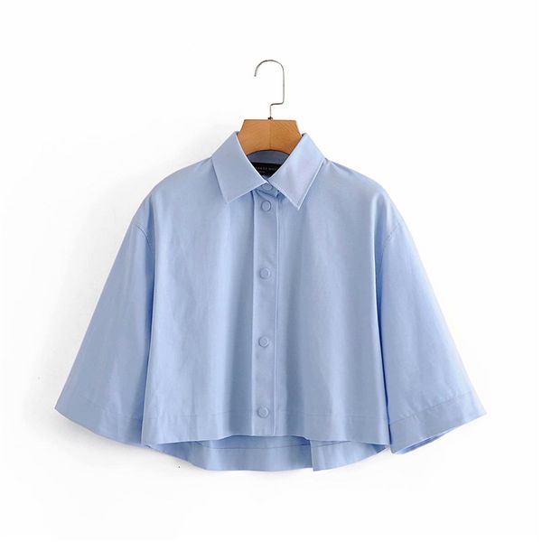 women's blouses & shirts women casual blue za short female summer-autumn single breasted half sleeve blouse chic lady solid 1, White
women's blouses & shirts women casual blue za short female summer-autumn single breasted half sleeve blouse chic lady solid 1, White