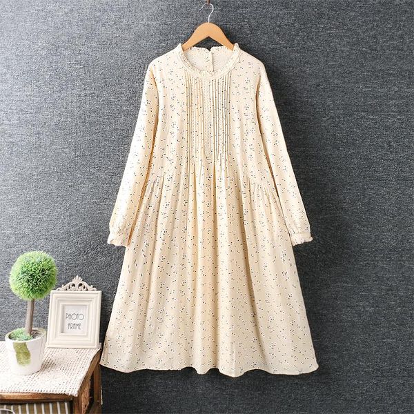 casual dresses spring women dress japan style mori girl lace o-neck floral print long sleeve loose cotton linen, Black;gray
casual dresses spring women dress japan style mori girl lace o-neck floral print long sleeve loose cotton linen, Black;gray
