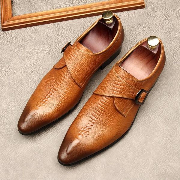 men's formal leather shoes, buckle wear, set foot cowhide wedding suit shoes dress, Black
men's formal leather shoes, buckle wear, set foot cowhide wedding suit shoes dress, Black