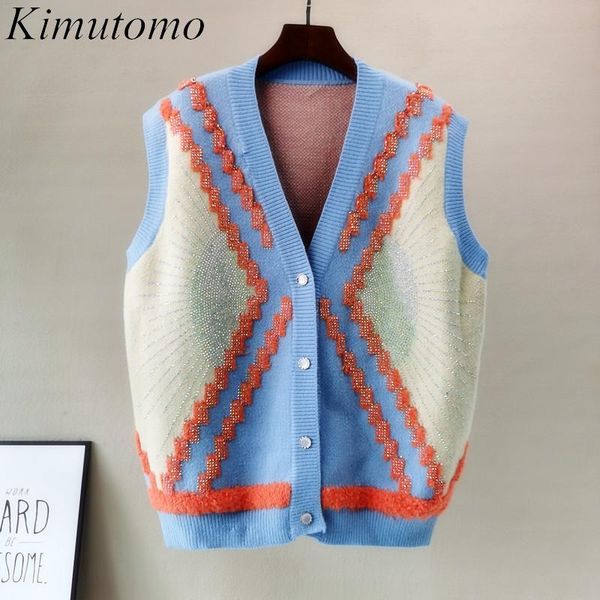 women's vests kimutomo contrast knitted vest women korean chic drilling autumn fashion ladies v-neck sleeveless cardigan outwear loose, Black;white
women's vests kimutomo contrast knitted vest women korean chic drilling autumn fashion ladies v-neck sleeveless cardigan outwear loose, Black;white
