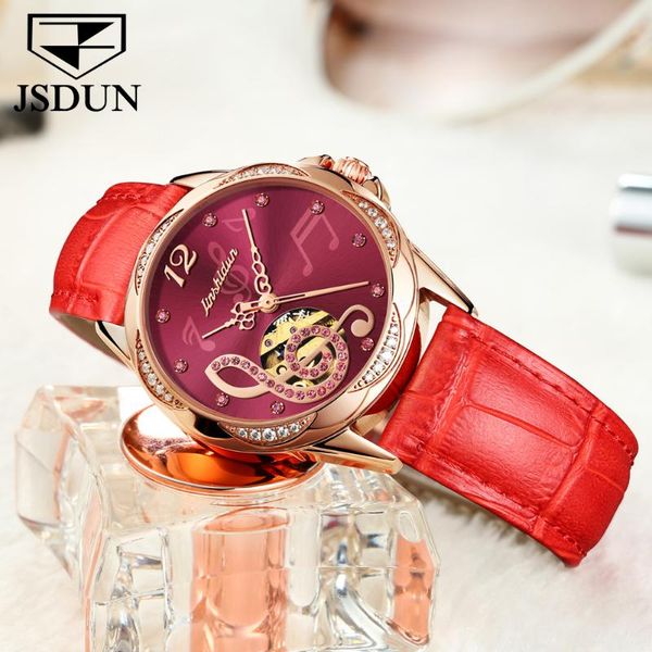 wristwatches jsdun 2021 luxury ladies watch brand automatic mechanical waterproof bracelet female clock 8820, Slivery;brown
wristwatches jsdun 2021 luxury ladies watch brand automatic mechanical waterproof bracelet female clock 8820, Slivery;brown