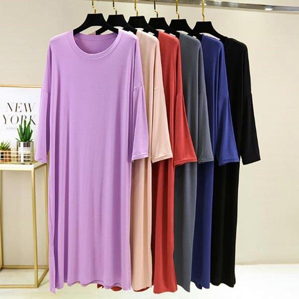 big women sleepwear size nightgown model o neck 3 4 sleeve flare nightdress long dress multi colors loose night wear, Black;red
big women sleepwear size nightgown model o neck 3 4 sleeve flare nightdress long dress multi colors loose night wear, Black;red