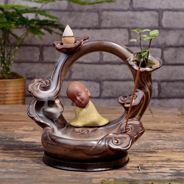 sachet bags backflow incense burner ceramic little monk stick holder smoke waterfall censer creative home decor
sachet bags backflow incense burner ceramic little monk stick holder smoke waterfall censer creative home decor