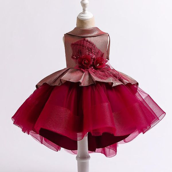 girl's dresses summer red lace flower dress for girls party wedding princess kids elegent children clothes vestidos 2 6 8 y, Red;yellow
girl's dresses summer red lace flower dress for girls party wedding princess kids elegent children clothes vestidos 2 6 8 y, Red;yellow