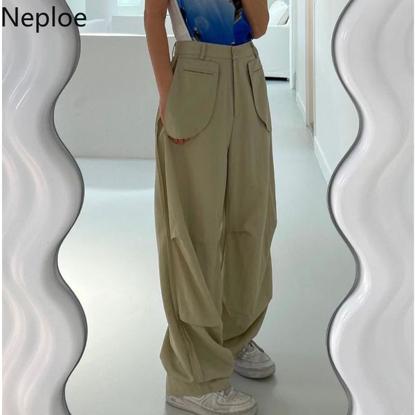 women's pants & capris neploe khaki wide leg women irregular high waist loose elegant trousers summer design pockets straight mujer pan, Black;white
women's pants & capris neploe khaki wide leg women irregular high waist loose elegant trousers summer design pockets straight mujer pan, Black;white
