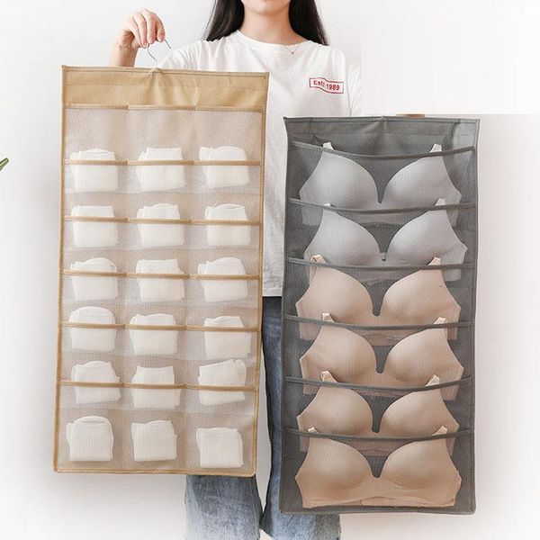 double-sided underwear storage bag thicken non-woven wall hanging organizer dormitory bra socks closets wardrobe pockets boxes & bins
double-sided underwear storage bag thicken non-woven wall hanging organizer dormitory bra socks closets wardrobe pockets boxes & bins