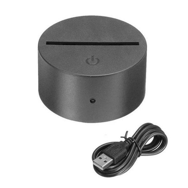 lamp holders & bases abs acrylic 3d led night light base stand black with power adapter usb cable+remote control for christmas birthday gift
lamp holders & bases abs acrylic 3d led night light base stand black with power adapter usb cable+remote control for christmas birthday gift