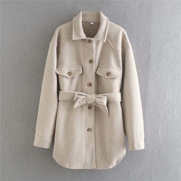 evfer autumn casual women za khaki long jackets with belt female fashion double pockets thick cotas oversize girls outwear chic 210421, Black;brown
evfer autumn casual women za khaki long jackets with belt female fashion double pockets thick cotas oversize girls outwear chic 210421, Black;brown
