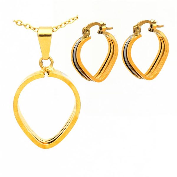 earrings & necklace stainless steel earring set heart pattern design fashion jewellery, Silver
earrings & necklace stainless steel earring set heart pattern design fashion jewellery, Silver