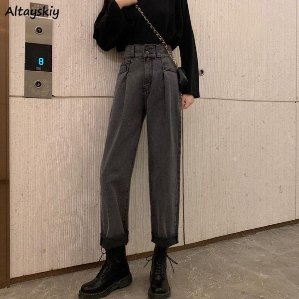 jeans women solid simple loose vintage leisure chic female high waist harajuku streetwear washed trousers design bf full length women's, Blue
jeans women solid simple loose vintage leisure chic female high waist harajuku streetwear washed trousers design bf full length women's, Blue