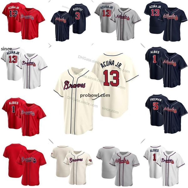 13 ronald acuna jr. jersey ozzie albies freddie an dale murphy dansby swanson ender inciarte atlanta custom baseball jerseys., Blue;black
13 ronald acuna jr. jersey ozzie albies freddie an dale murphy dansby swanson ender inciarte atlanta custom baseball jerseys., Blue;black