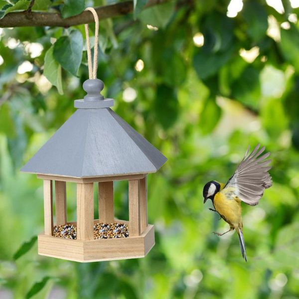 other bird supplies wooden feeder hanging for garden yard tray birdhouse pet decoration hexagon shaped with roof house type feede tree decor
other bird supplies wooden feeder hanging for garden yard tray birdhouse pet decoration hexagon shaped with roof house type feede tree decor