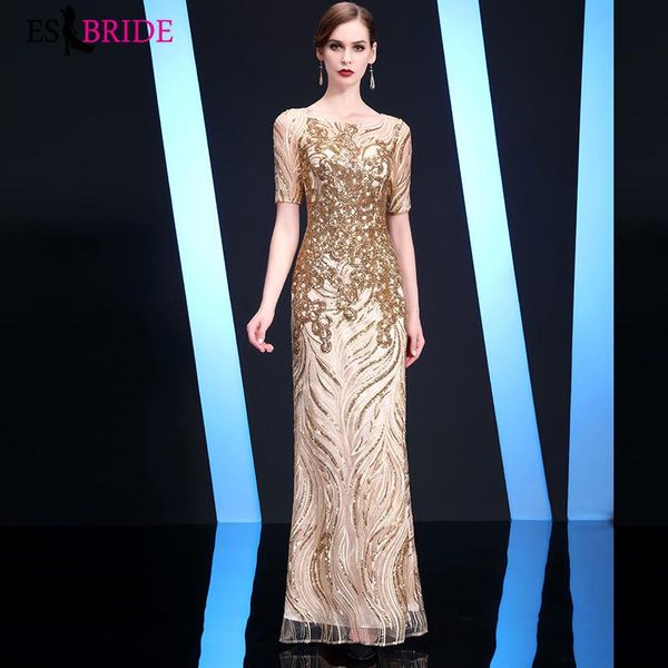 party dresses gorgeous gold sequin evening dress 2021 long fishtail es1376, White;black
party dresses gorgeous gold sequin evening dress 2021 long fishtail es1376, White;black