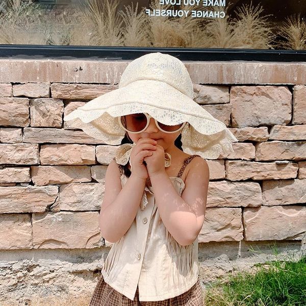 wide brim hats parent-child hat women summer floral lace beach holiday sun visor strap adjustable floppy girl cap elegant, Blue;gray
wide brim hats parent-child hat women summer floral lace beach holiday sun visor strap adjustable floppy girl cap elegant, Blue;gray