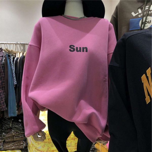 women's hoodies & sweatshirts hoodie weiyi plush thickened autumn and winter korean fashion letters simple casual versatile itpc, Black
women's hoodies & sweatshirts hoodie weiyi plush thickened autumn and winter korean fashion letters simple casual versatile itpc, Black