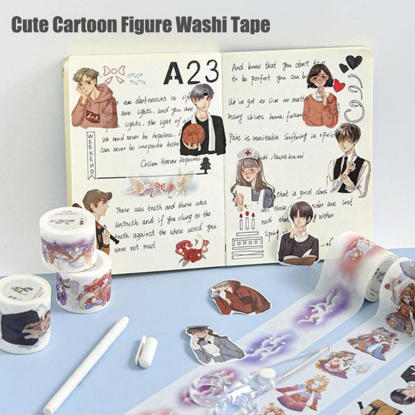journal magic cartoon figure tape diy washi decorative scrapbooking sticker diary decor stationery supplies gift wrap
journal magic cartoon figure tape diy washi decorative scrapbooking sticker diary decor stationery supplies gift wrap