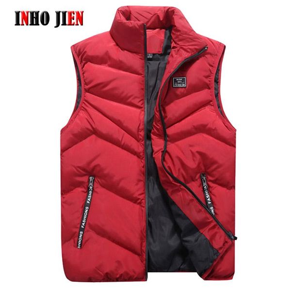 men's vests brand men casual stand collar sleeveless solid jackets spring autumn cotton padded vest coat male outer overcoat, Black;white
men's vests brand men casual stand collar sleeveless solid jackets spring autumn cotton padded vest coat male outer overcoat, Black;white