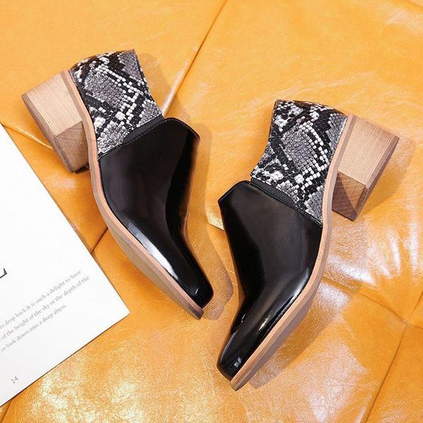 round toe mid heels women 2021 spring snakeskin grain single shoes woman pu leather shoe square heel female europe america style dress, Black
round toe mid heels women 2021 spring snakeskin grain single shoes woman pu leather shoe square heel female europe america style dress, Black