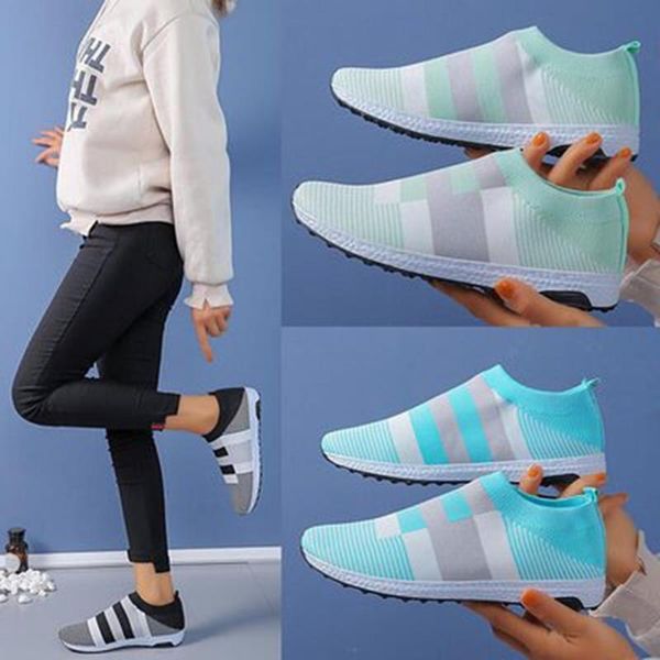sports socks 1 pair shoes stylish woman knitted slip on sneakers flying woven fabric, Black
sports socks 1 pair shoes stylish woman knitted slip on sneakers flying woven fabric, Black