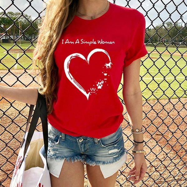o neck valentines day womens t shirt heart print tshirts fashion short sleeve womans street aesthetic, White
o neck valentines day womens t shirt heart print tshirts fashion short sleeve womans street aesthetic, White