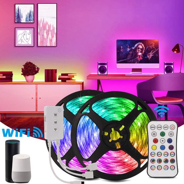 15m 32ft led strip lights for room rgb tape diode dc 12v flexible ribbon tira wifi control work with alexa /google home strips
15m 32ft led strip lights for room rgb tape diode dc 12v flexible ribbon tira wifi control work with alexa /google home strips
