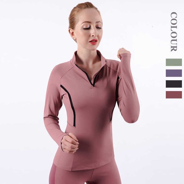 tracksuits yoga women's high elastic speed dry half zipper long sleeve fitness outdoor running sports clothes, Gray
tracksuits yoga women's high elastic speed dry half zipper long sleeve fitness outdoor running sports clothes, Gray