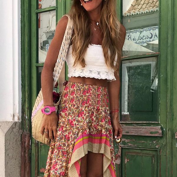 skirts vintage womens high waist print color pleated plain flared long skirt autumn women holiday beach irregular, Black
skirts vintage womens high waist print color pleated plain flared long skirt autumn women holiday beach irregular, Black