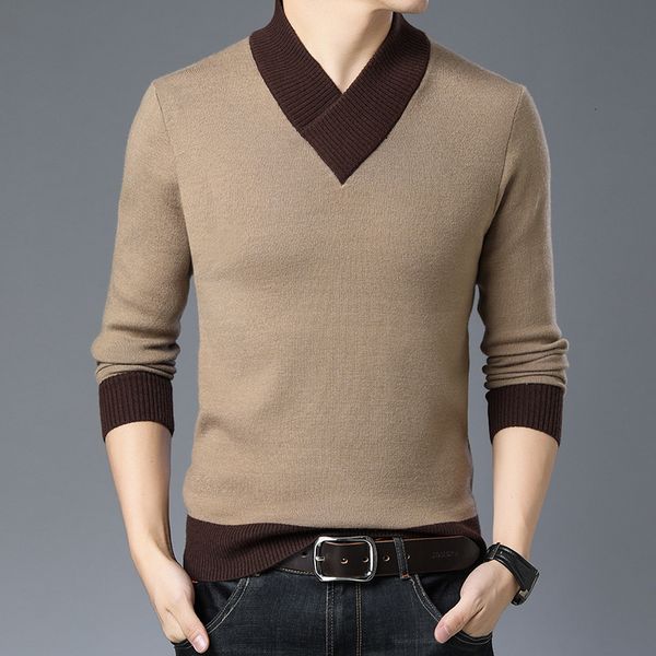 men's sweater autumn winter knitwear angolan middle-aged and young people's pure color casual slim fit, Black
men's sweater autumn winter knitwear angolan middle-aged and young people's pure color casual slim fit, Black