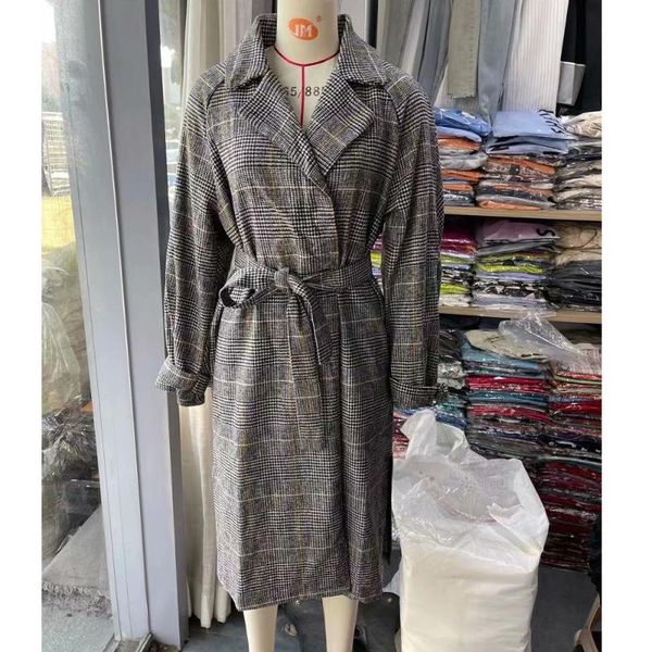 women's wool & blends 2021 autumn coat blazers lace-up long fashion sleeve pocket jacket women mujer casual female, Black
women's wool & blends 2021 autumn coat blazers lace-up long fashion sleeve pocket jacket women mujer casual female, Black