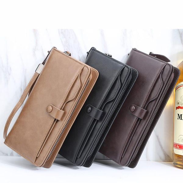 wallets men fashion design zipper card holder long purse solid coin pocket male pu leather wallet, Red;black
wallets men fashion design zipper card holder long purse solid coin pocket male pu leather wallet, Red;black