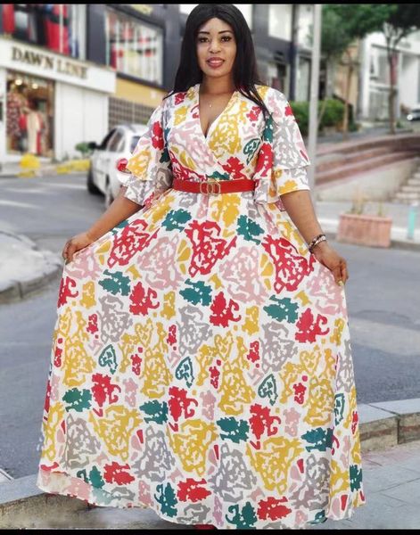casual dresses african for women party chiffon flower print v-neck dress plus size clothing traditional wear robe africaine f, Black;gray
casual dresses african for women party chiffon flower print v-neck dress plus size clothing traditional wear robe africaine f, Black;gray