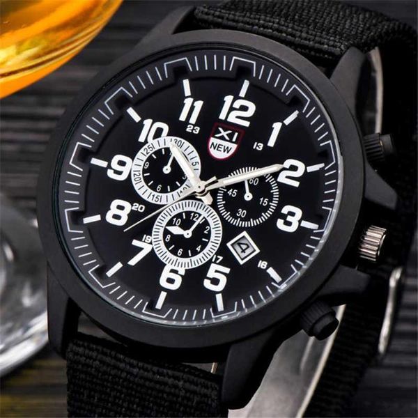 wristwatches xi fashion mens date stainless steel canvas band army wrist watch quartz casual relogio masculino, Slivery;brown
wristwatches xi fashion mens date stainless steel canvas band army wrist watch quartz casual relogio masculino, Slivery;brown