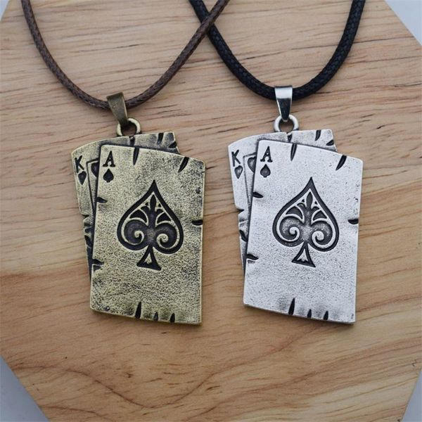 pendant necklaces playing card poker lucky ace of spades necklace creative personality jewelry gifts, Silver
pendant necklaces playing card poker lucky ace of spades necklace creative personality jewelry gifts, Silver