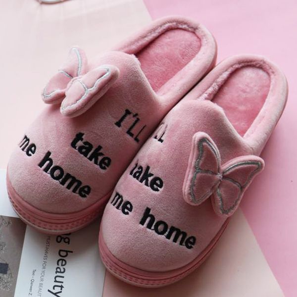 cute animal winter warm indoor women shoes soft plush cotton non-slip floor house slippers butterfly girls slides home slippers, Black
cute animal winter warm indoor women shoes soft plush cotton non-slip floor house slippers butterfly girls slides home slippers, Black