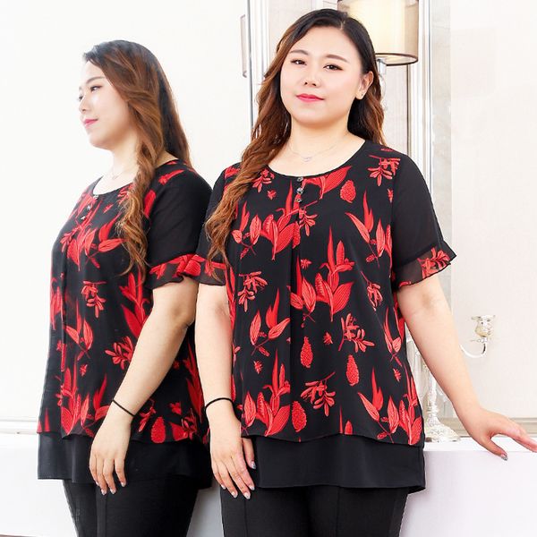 female mode plus size 4xl 6xl 8xl 10xl summer clothes femmes printing chiffon extension es office blouse ladies work wear shirt, Black
female mode plus size 4xl 6xl 8xl 10xl summer clothes femmes printing chiffon extension es office blouse ladies work wear shirt, Black