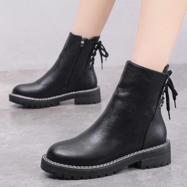 boots fashion women square heels keep warm solid color snow platform short booties round toe street style shoes, Black
boots fashion women square heels keep warm solid color snow platform short booties round toe street style shoes, Black