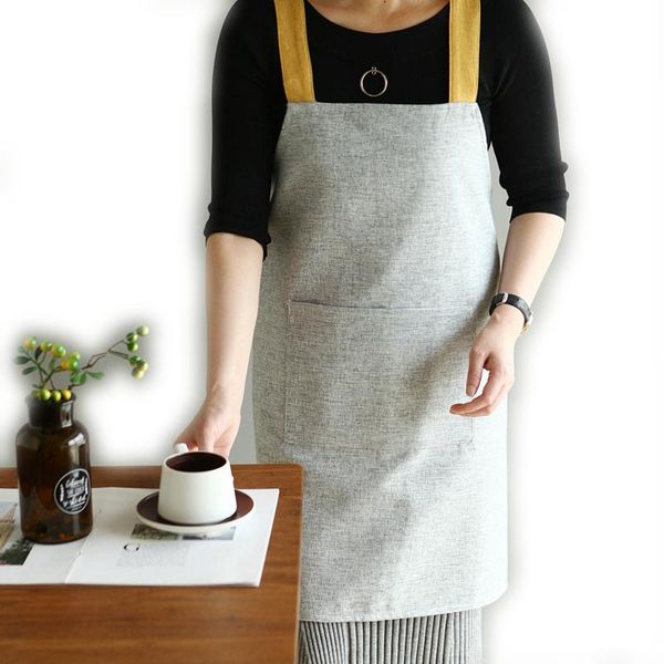 aprons cotton linen apron adjust kitchen with large pocket cooking gardening grilling painting bib 5 colors
aprons cotton linen apron adjust kitchen with large pocket cooking gardening grilling painting bib 5 colors