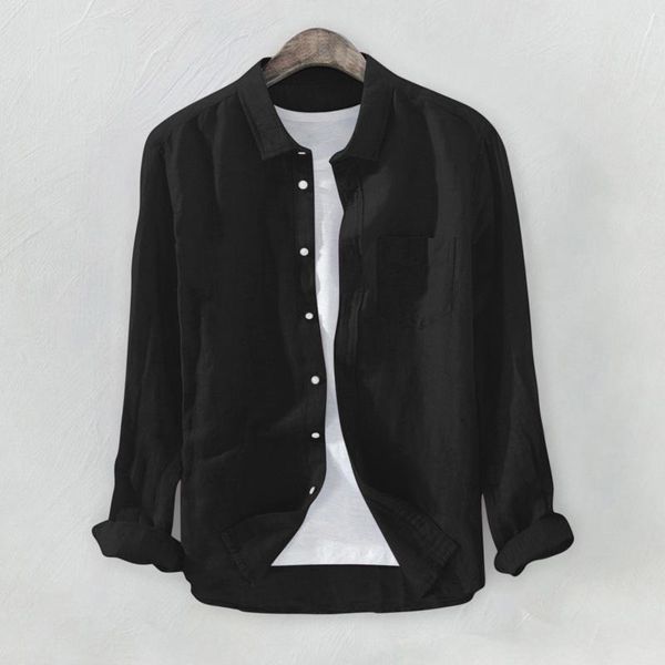 men's casual shirts blouse cotton linen shirt loose short sleeve tee spring autumn summer streetwear, White;black
men's casual shirts blouse cotton linen shirt loose short sleeve tee spring autumn summer streetwear, White;black