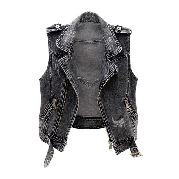 women's vests denim vest spring autumn coat large size casual ladies waistcoat jeans jacket locomotive clothing, Black;white
women's vests denim vest spring autumn coat large size casual ladies waistcoat jeans jacket locomotive clothing, Black;white