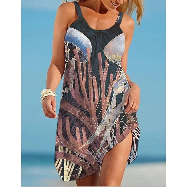 sea animals long-sleeved round neck strap new style 3d printing loose summer beach seabed animal ocs sling sleeveless casual dress, Black;gray
sea animals long-sleeved round neck strap new style 3d printing loose summer beach seabed animal ocs sling sleeveless casual dress, Black;gray