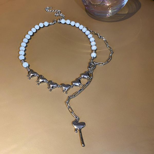 chokers personaility tassel women punk pendant reflective pearl fashion jewelry clavicle choker heart necklace, Golden;silver
chokers personaility tassel women punk pendant reflective pearl fashion jewelry clavicle choker heart necklace, Golden;silver
