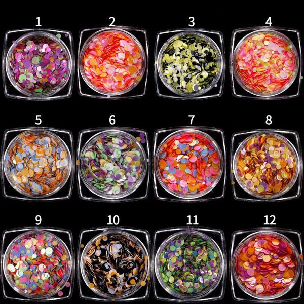 12pcs/set laser colorful mixed dots pet round shaped confetti chunky glitter powder sequins for diy manicure nail art decoration decorations, Silver;gold
12pcs/set laser colorful mixed dots pet round shaped confetti chunky glitter powder sequins for diy manicure nail art decoration decorations, Silver;gold